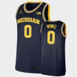 #0 Adrien Nunez Limited Michigan Basketball Mens Navy Jersey 845277-312