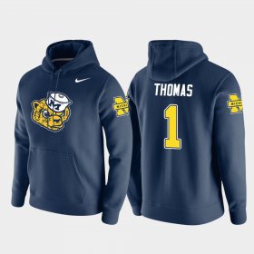 #1 Ambry Thomas Vault Logo Club Michigan Pullover Men Navy Hoodie 909614-913 #1 Ambry Thomas Vault Logo Club Michigan Pullover Men Navy Hoodie 909614-913