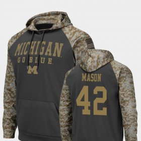 #42 Ben Mason United We Stand University of Michigan Football Mens Charcoal Hoodie 567285-284 #42 Ben Mason United We Stand University of Michigan Football Mens Charcoal Hoodie 567285-284