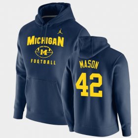 #42 Ben Mason Oopty Oop Michigan Football Pullover Men Navy Hoodie 749317-375 #42 Ben Mason Oopty Oop Michigan Football Pullover Men Navy Hoodie 749317-375