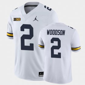 #2 Charles Woodson College Football Wolverines Game Mens White Jersey 974934-465