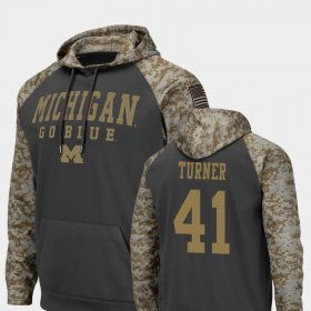 #41 Christian Turner United We Stand Michigan Wolverines Football Men Charcoal Hoodie 162194-425 #41 Christian Turner United We Stand Michigan Wolverines Football Men Charcoal Hoodie 162194-425