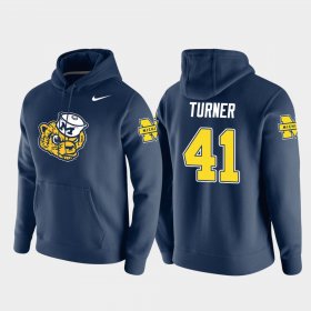 #41 Christian Turner Vault Logo Club Wolverines Pullover Men's Navy Hoodie 548419-491 #41 Christian Turner Vault Logo Club Wolverines Pullover Men's Navy Hoodie 548419-491