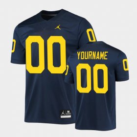 #00 Custom Game Michigan Wolverines Mens Navy Jersey 943998-198 #00 Custom Game Michigan Wolverines Mens Navy Jersey 943998-198