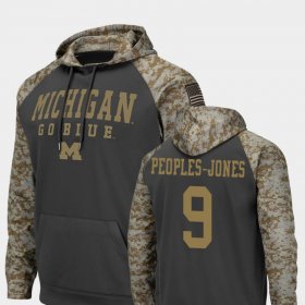 #9 Donovan Peoples-Jones United We Stand University of Michigan Football Men Charcoal Hoodie 575678-874 #9 Donovan Peoples-Jones United We Stand University of Michigan Football Men Charcoal Hoodie 575678-874