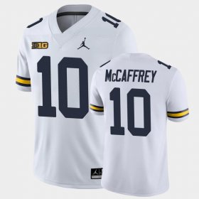 #10 Dylan McCaffrey College Football Michigan Wolverines Game Men White Jersey 148004-834