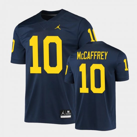 #10 Dylan McCaffrey Game Michigan Wolverines Men Navy Jersey 401906-514