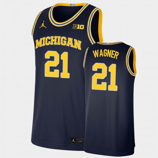 #21 Franz Wagner Limited University of Michigan Basketball Men Navy Jersey 864239-165