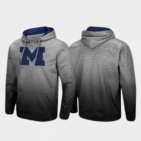 Sitwell Sublimated Michigan Wolverines Pullover Men's Heathered Gray Hoodie 451911-438 Sitwell Sublimated Michigan Wolverines Pullover Men's Heathered Gray Hoodie 451911-438