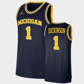 #1 Hunter Dickinson College Basketball Michigan 2021 Basketball Dri-FIT Swingman Men's Navy Jersey 501691-996