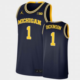 #1 Hunter Dickinson Limited Michigan Basketball Men Navy Jersey 607808-272