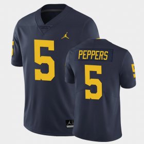 #5 Jabrill Peppers Limited Michigan Football Mens Navy Jersey 663457-231