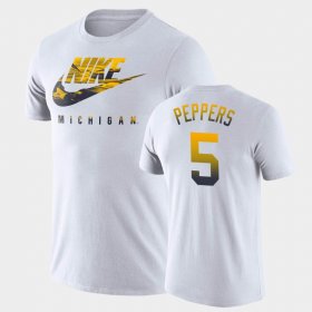 #5 Jabrill Peppers Spring Break Futura Wolverines Men White T-Shirt 964963-135 #5 Jabrill Peppers Spring Break Futura Wolverines Men White T-Shirt 964963-135