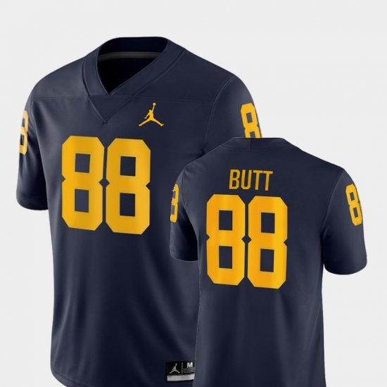 #88 Jake Butt Game Michigan Wolverines College Football Jordan Brand Mens Navy Jersey 861955-585