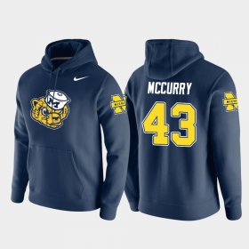 #43 Jake McCurry Vault Logo Club Michigan Pullover Mens Navy Hoodie 900757-605 #43 Jake McCurry Vault Logo Club Michigan Pullover Mens Navy Hoodie 900757-605