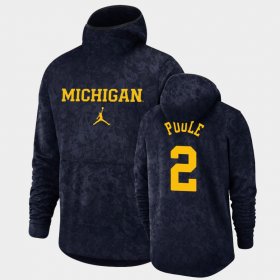 #2 Jordan Poole Basketball Spotlight University of Michigan Pullover Team Logo Mens Navy Hoodie 869832-822 #2 Jordan Poole Basketball Spotlight University of Michigan Pullover Team Logo Mens Navy Hoodie 869832-822