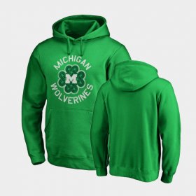 St. Patrick's Day Michigan Luck Tradition Pullover Mens Kelly Green Hoodie 177672-284 St. Patrick's Day Michigan Luck Tradition Pullover Mens Kelly Green Hoodie 177672-284