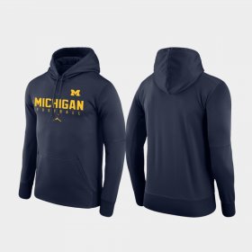 Football Practice Michigan Performance Mens Navy Hoodie 562413-740 Football Practice Michigan Performance Mens Navy Hoodie 562413-740