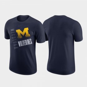 Just Do It Wolverines Performance Cotton Men Navy T-Shirt 232629-309 Just Do It Wolverines Performance Cotton Men Navy T-Shirt 232629-309