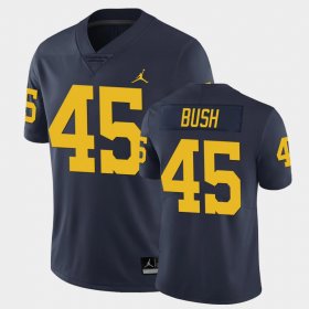 #45 Peter Bush Limited Michigan Football Men Navy Jersey 416191-546