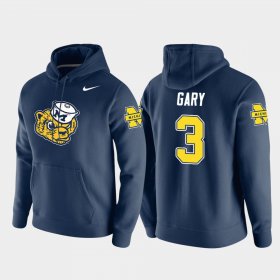 #3 Rashan Gary Vault Logo Club Michigan Pullover Men Navy Hoodie 756819-770 #3 Rashan Gary Vault Logo Club Michigan Pullover Men Navy Hoodie 756819-770
