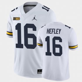 #16 Ren Hefley College Football Michigan Game Mens White Jersey 799634-135