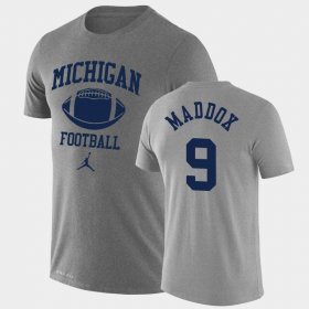 #9 Andy Maddox Retro Football Wolverines Lockup Legend Performance Mens Heathered Gray T-Shirt 153073-576 #9 Andy Maddox Retro Football Wolverines Lockup Legend Performance Mens Heathered Gray T-Shirt 153073-576