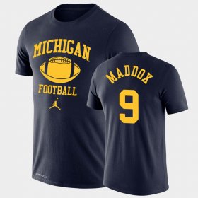 #9 Andy Maddox Retro Football University of Michigan Lockup Legend Performance Men Navy T-Shirt 595022-814 #9 Andy Maddox Retro Football University of Michigan Lockup Legend Performance Men Navy T-Shirt 595022-814