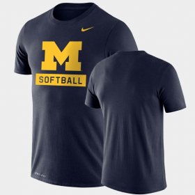 Drop Legend Michigan Wolverines Performance Softball Men's Navy T-Shirt 642341-743 Drop Legend Michigan Wolverines Performance Softball Men's Navy T-Shirt 642341-743