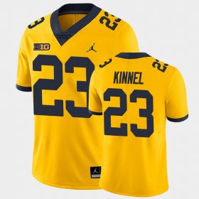 #23 Tyree Kinnel Game Michigan College Football Men's Yellow Jersey 587090-490