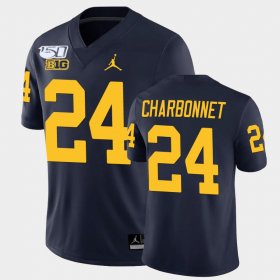 #24 Zach Charbonnet College Football Michigan Alumni Player Game Men Navy Jersey 528886-958