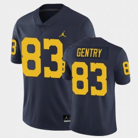 #83 Zach Gentry Limited Michigan Football Men Navy Jersey 952462-891