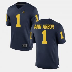 #1 Ann Arbor Alumni Football Game Wolverines Men's Navy Jersey 392050-644