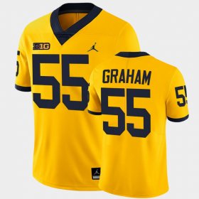 #55 Brandon Graham Michigan Wolverines Alumni Limited Mens Maize Jersey 632768-458