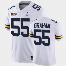 #55 Brandon Graham University of Michigan Alumni Game Men's White Jersey 964878-158