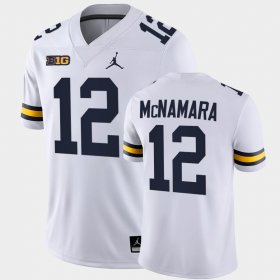 #12 Cade McNamara College Football Michigan Game Men's White Jersey 259459-604