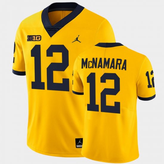 #12 Cade McNamara College Football Michigan Wolverines Limited Men\'s Maize Jersey 960145-915