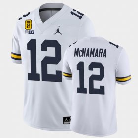 #12 Cade McNamara College Football Michigan Wolverines TM 42 Game Men's White Jersey 821668-505