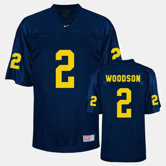 #2 Charles Woodson College Football University of Michigan Youth Blue Jersey 707661-525