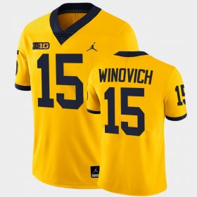 #15 Chase Winovich Michigan Wolverines Alumni Limited Mens Maize Jersey 620868-880