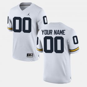 #00 Custom College Limited Football Michigan Men's White Jersey 930785-187 #00 Custom College Limited Football Michigan Men's White Jersey 930785-187