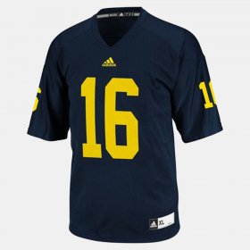 #16 Denard Robinson College Football Michigan Wolverines Men's Blue Jersey 954658-367