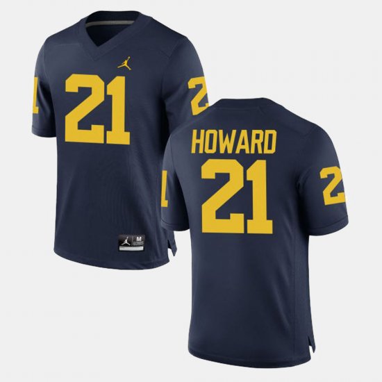 #21 desmond Howard College Football Michigan Men Navy Jersey 138801-830