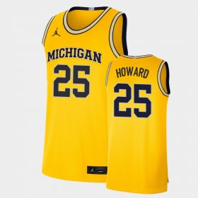 #25 Jace Howard Limited Michigan Wolverines Mens Maize Jersey 918621-217