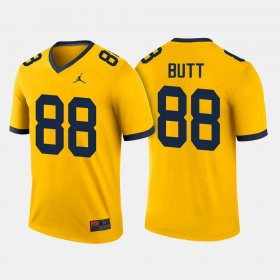 #88 Jake Butt College Football Michigan Men Maize Jersey 820939-121