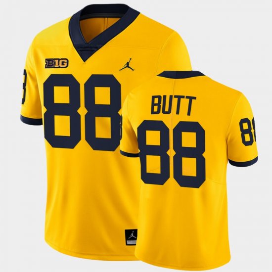 #88 Jake Butt Wolverines National award winner Limited Men Maize Jersey 817134-922