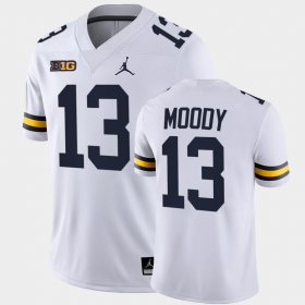 #13 Jake Moody College Football Michigan Game Men's White Jersey 478322-685