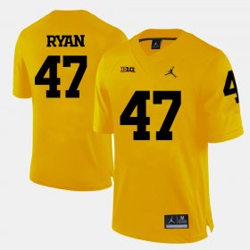 #47 Jake Ryan College Football Michigan Wolverines Men's Yellow Jersey 670134-996