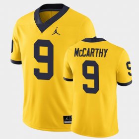 #9 J.J. McCarthy Game Wolverines Men's Maize Jersey 426222-489