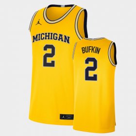 #2 Kobe Bufkin Limited Wolverines Basketball Men's Maize Jersey 219044-758